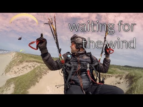 Waiting for the wind - dune paragliding in wijk